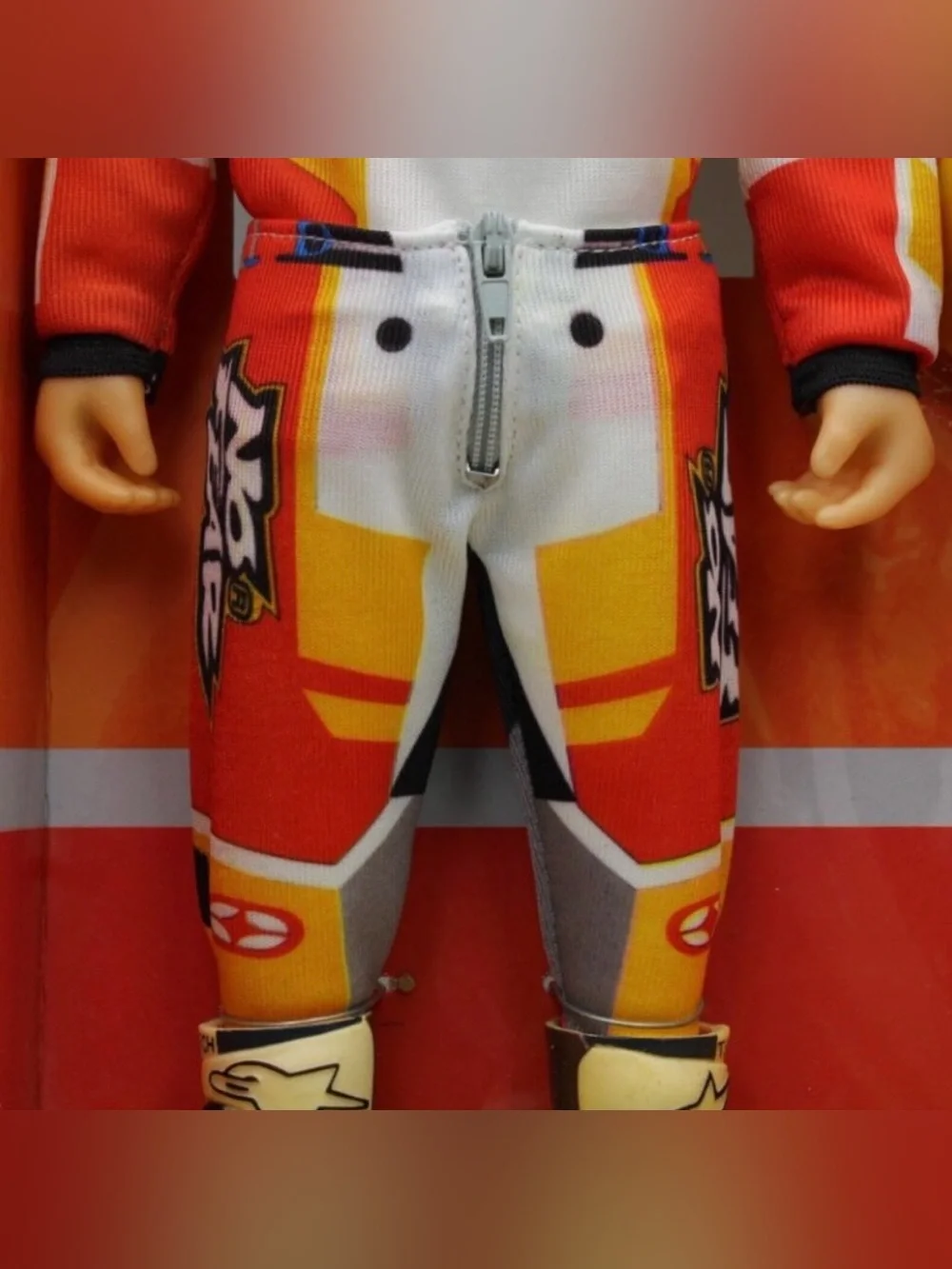 Travis Pastrana MX Allstars Suzuki “No Fear” Freestyle 16” Action Figure, Signed